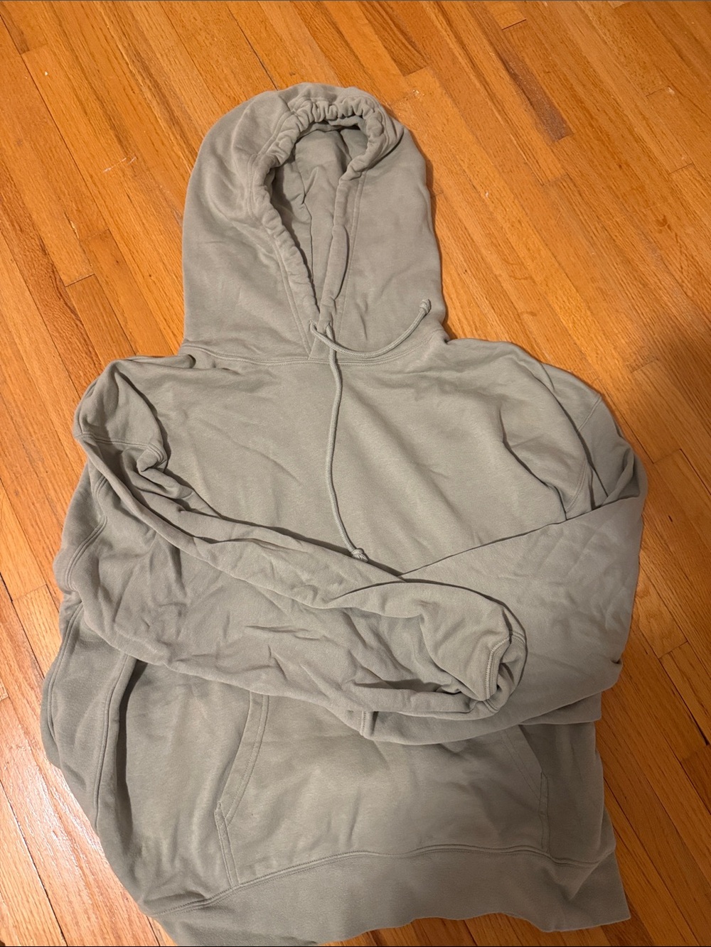 TNA Aritzia Womens Hooded Pullover in Light Olive green size 2XL